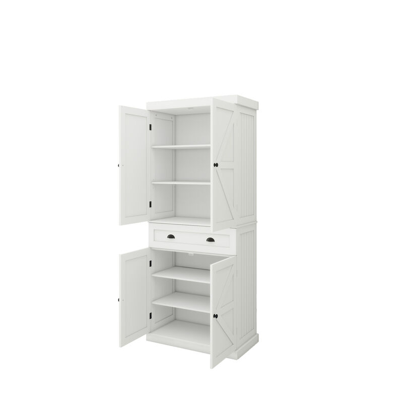 Four-Door, One-Drawer Cabinets, Metric Hinge Full Cover Door Panel