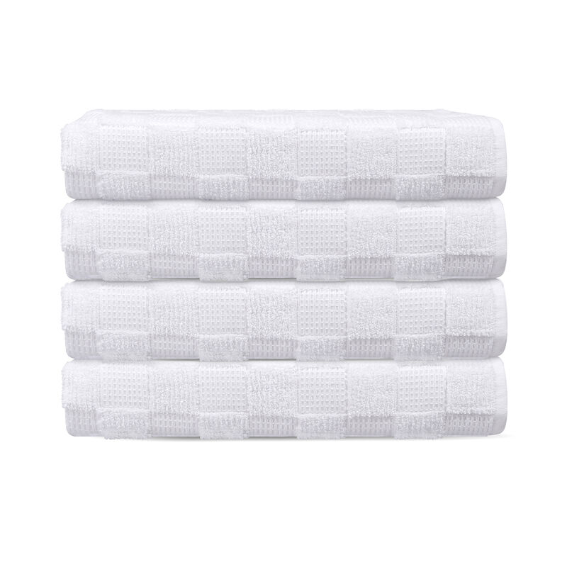 Waffle Terry 4 pcs Turkish Bath Towels Set