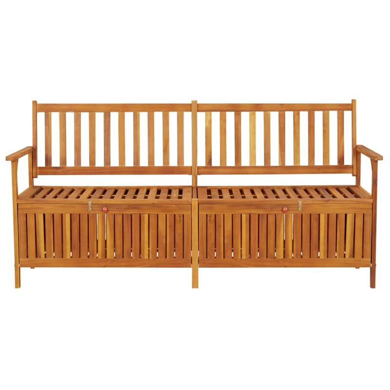 vidaXL Storage Bench 66.9" Solid Wood Acacia