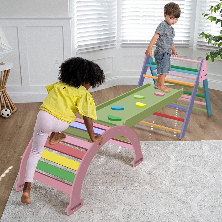 Avenlur Hazel Wood Pikler Triangle Set, Rocker