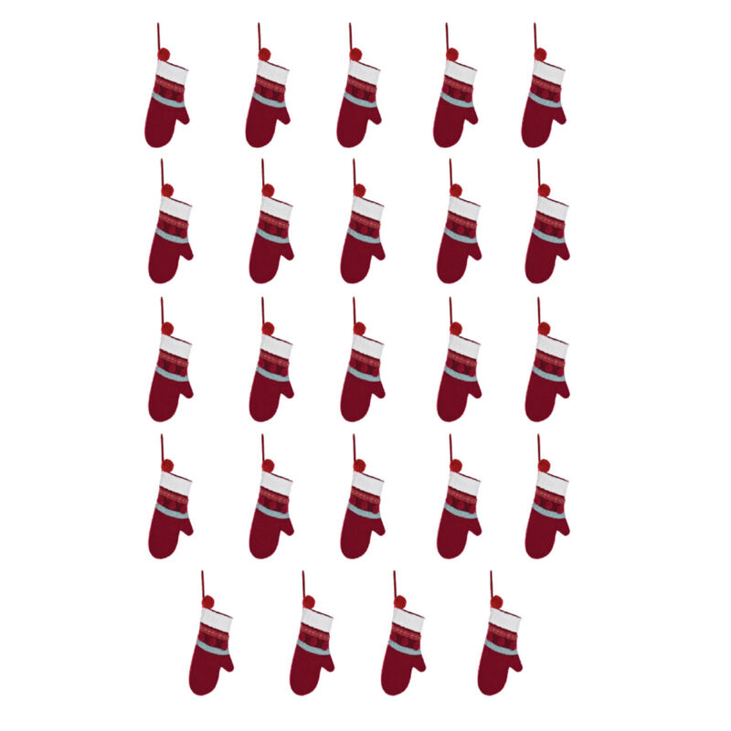 Plush Mitten Ornament (Set of 24)