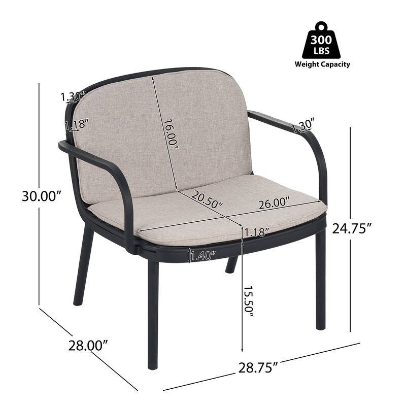 Merax Outdoor PP Club Chair