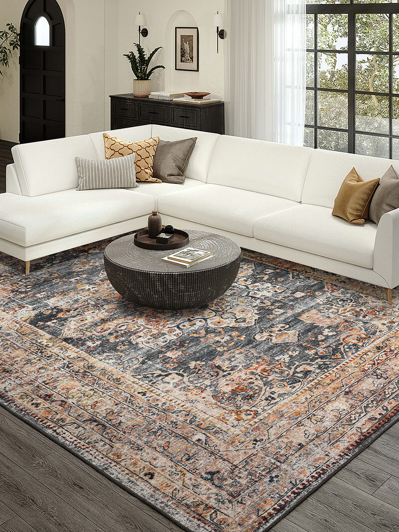 Jericho JC6 Charcoal 10' x 14' Rug