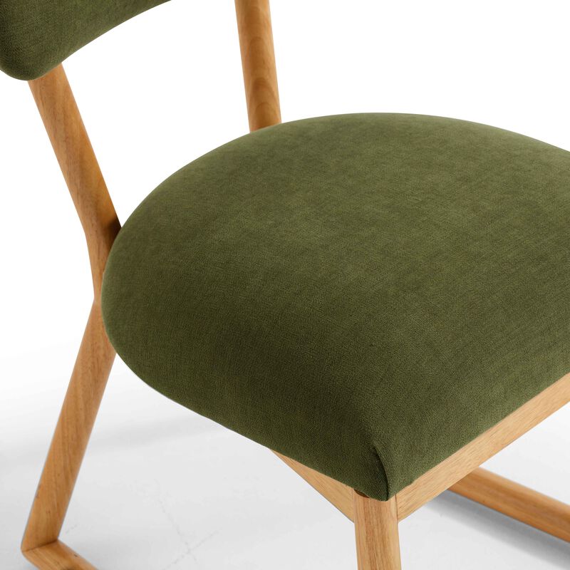 Bobbie Cream Recycled Fabric Dining Chair