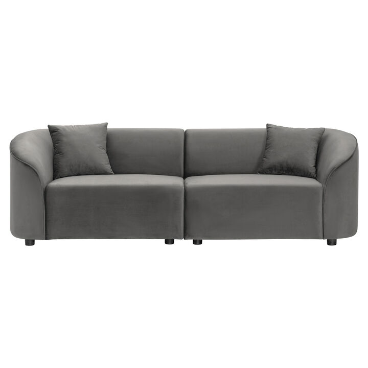Merax Curved Contemporary Fabric Sofa Couch