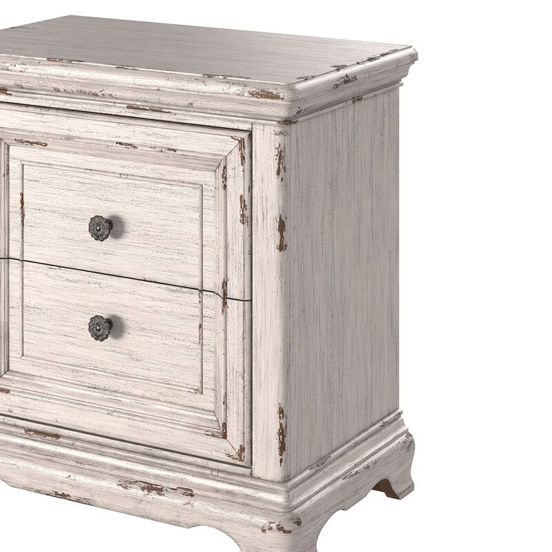 Providence 2-Drawer Nightstand - Antique White