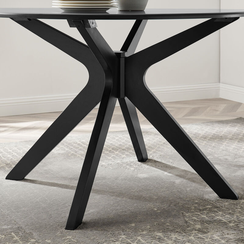Modway - Traverse 47" Dining Table Black Black