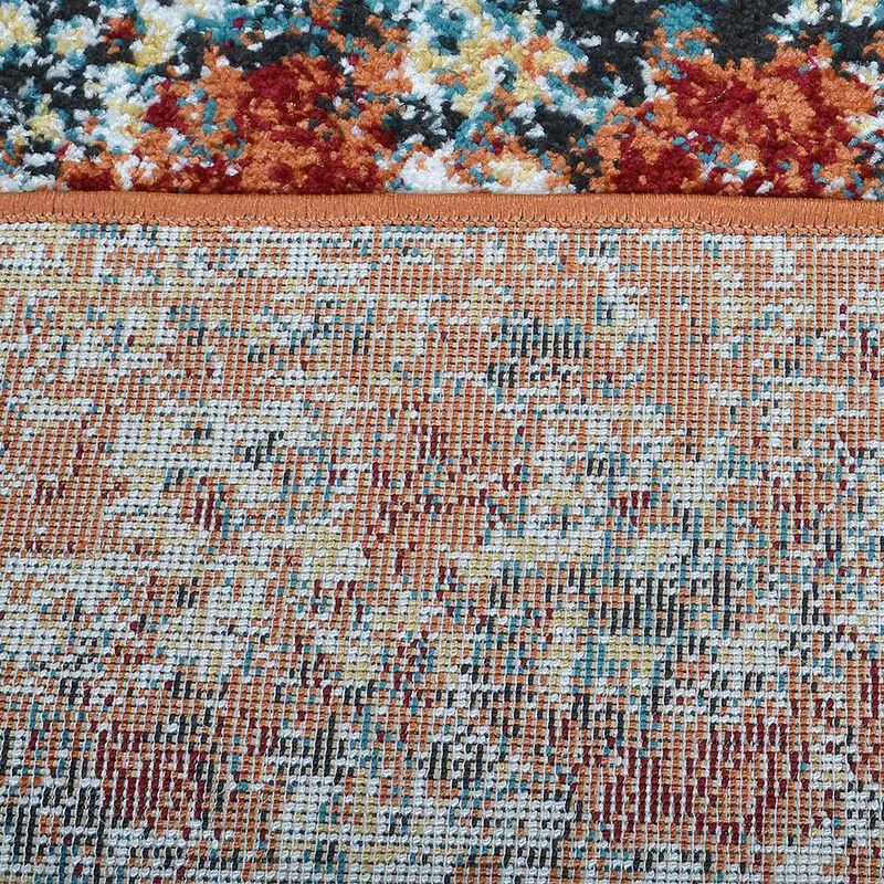 RUGSOTIC CARPETS MACHINE MADE HEATSET POLYPROPYLENE AREA RUGS  - 3'2''x10', Runner Shape, Caramel Color, Classic Oriental Traditional  Design, Midium Pile Machine Made Area Rugs (M00037)
