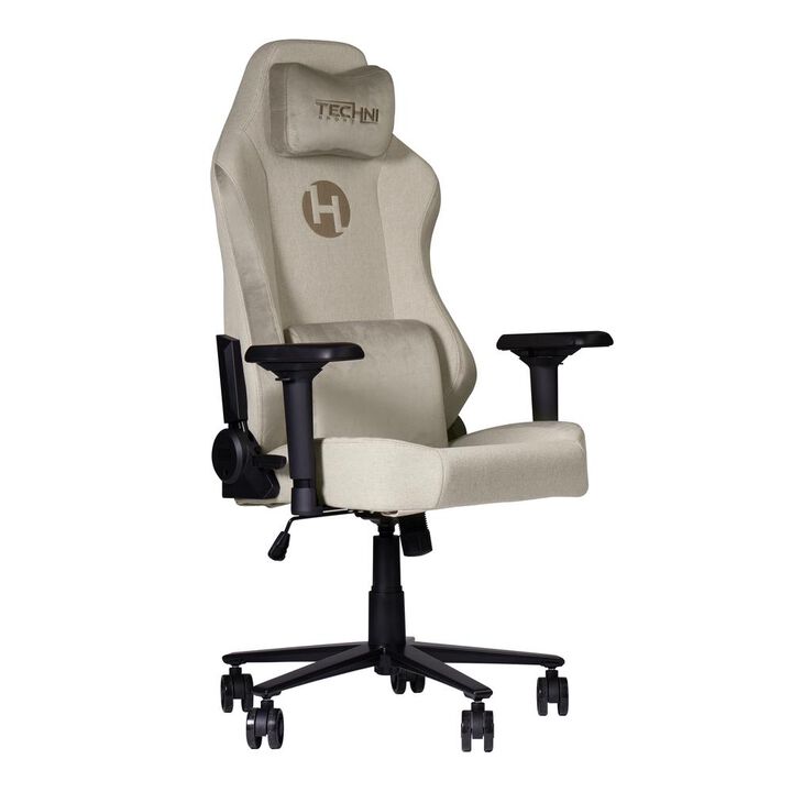 Techni Sport Fabric Gaming Chair - Beige