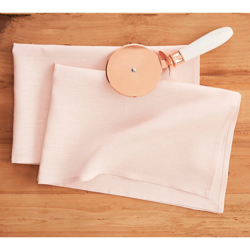 Solino Home 100% Pure Linen Kitchen Towels Set of 2 - 17 x 26 Inch | Fete