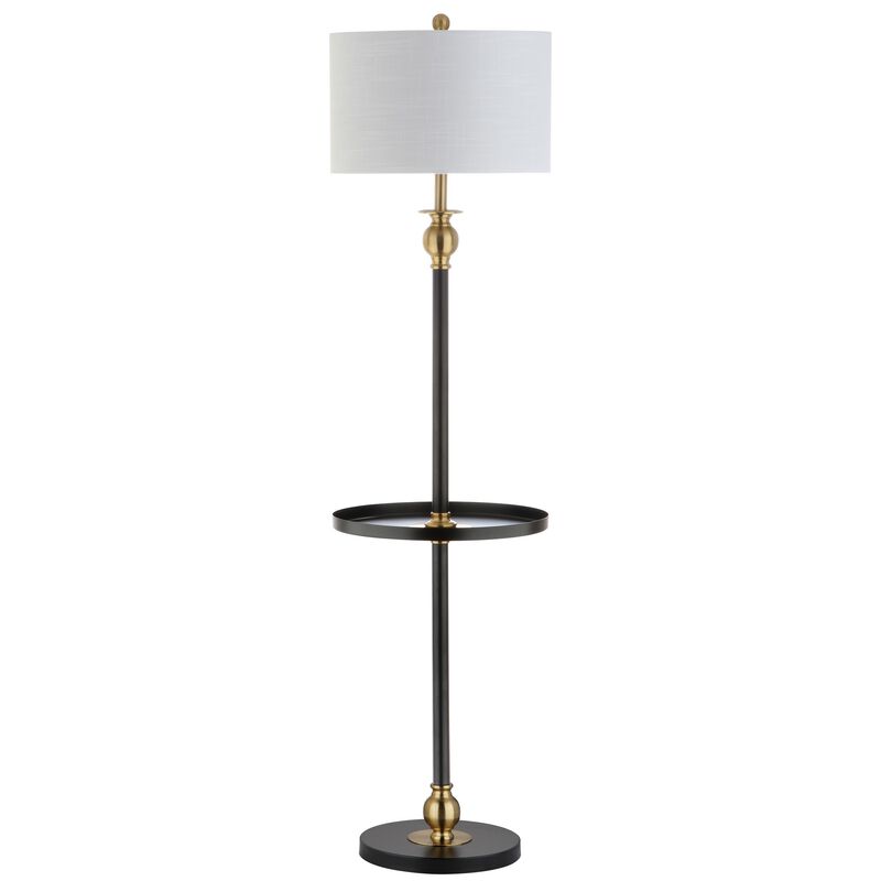 Evans Metal LED End Table Floor Lamp