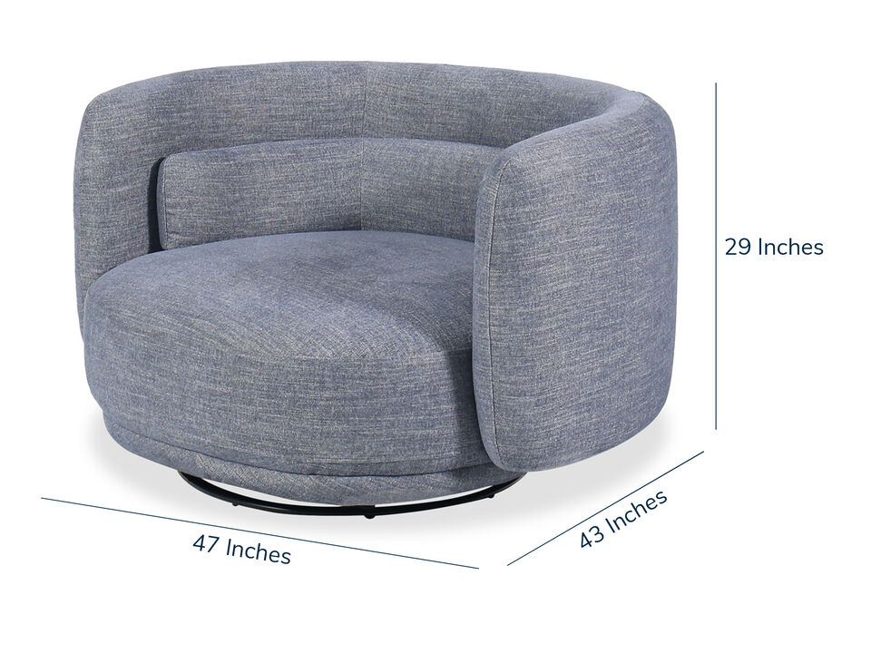 Brent Swivel Double Chair