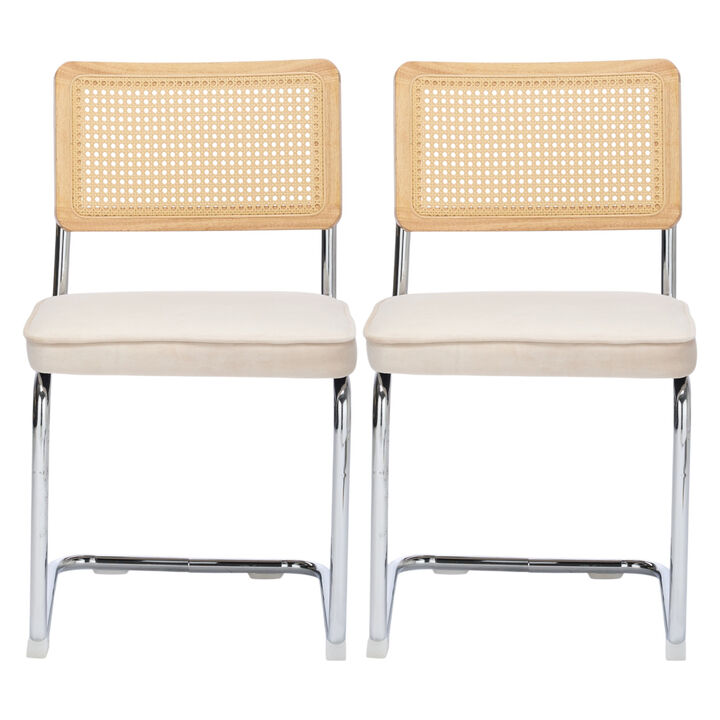 Set of 2 Mid-Century Modern Dining Chairs Stylish and Timeless Seating for Your Dining Room