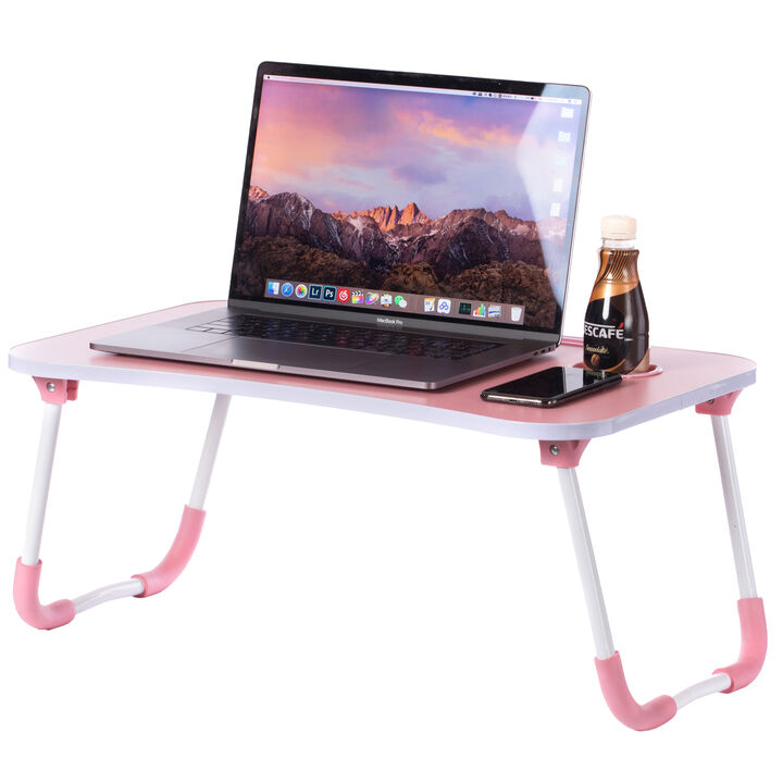 Bed Tray Laptop Foldable Table, Kids Lap Desk Homework Table, Green