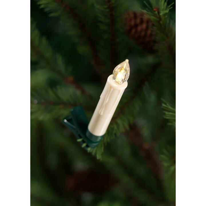 Set of 24 LED Clip-on Taper Candles for Holiday and Home Décor