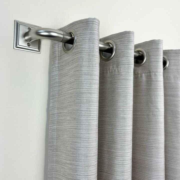 BlackOut Room Darkening Curtain Rod Set, Two Mounting Options, Adjustable length from 48" to 86"