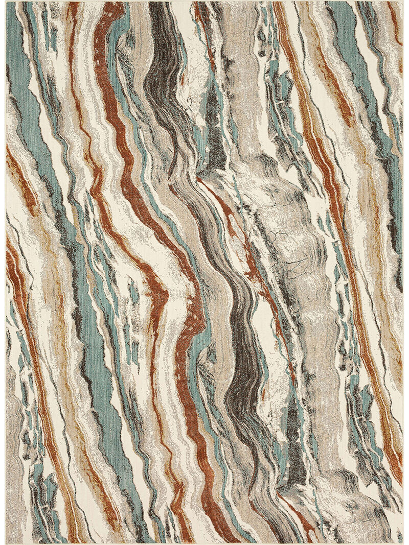 Soiree Pearl River Alabaster 5' 3" x 7' 10" Rug