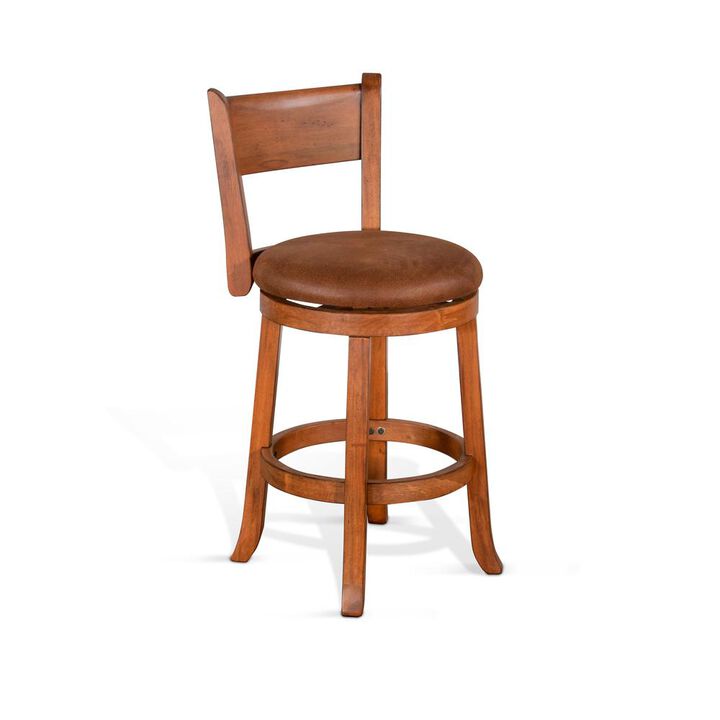Sunny Designs Counter Swivel Barstool, Cushion Seat & Back