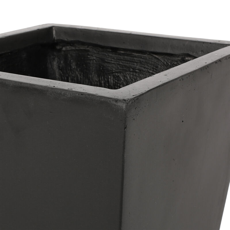 Streamdale Durable Cast Stone Tapered Planter with Sleek Aesthetics