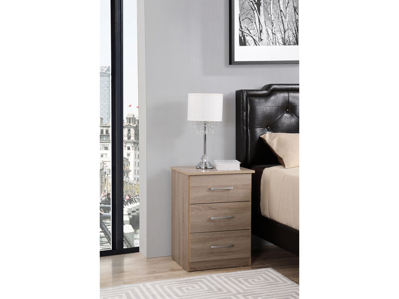 Boston 3-Drawer Nightstand (24 in. H x 16 in. W x 18 in. D)