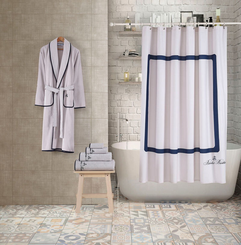 Brooks Brothers Contrast Frame Shower Curtain