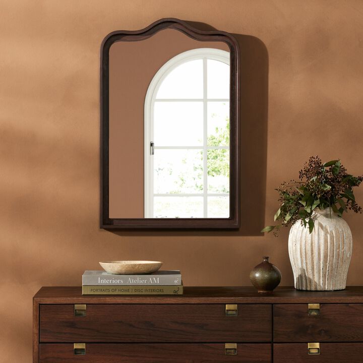 Effie Mirror in Rustic Iron