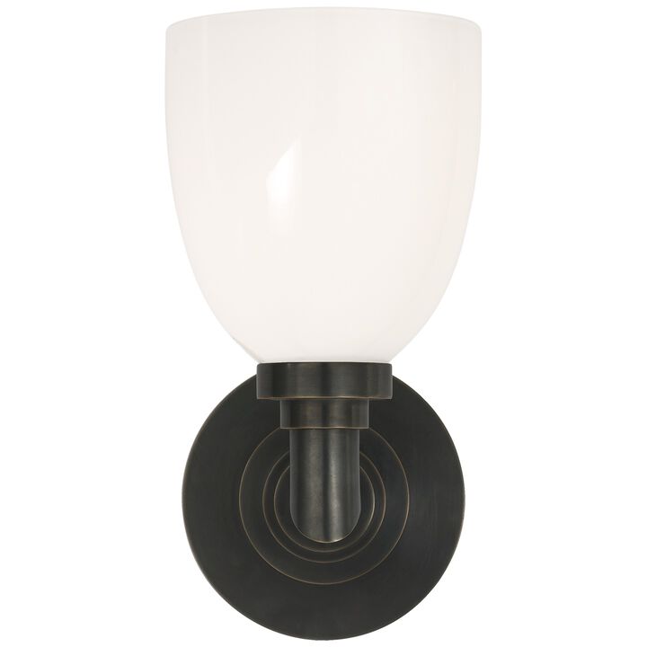 Wilton Single Bath Light in Bronze
