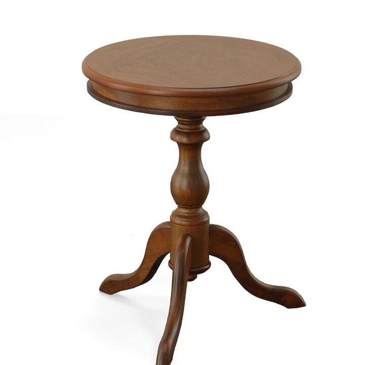 Carolina Living Gilda Side Table - Chestnut