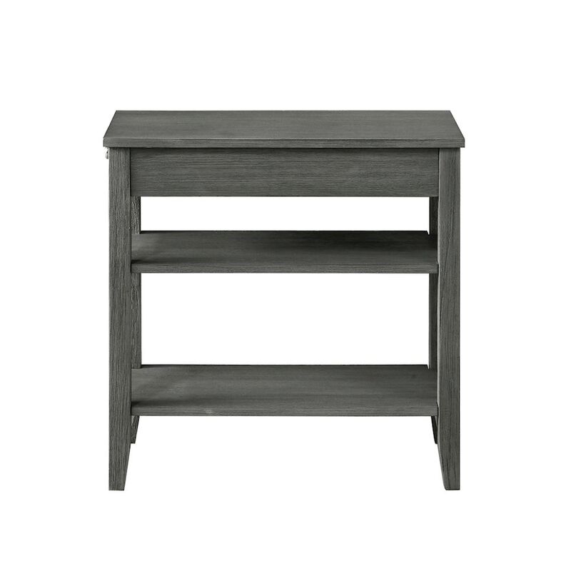Convenience Concepts American Heritage 1 Drawer Chairside End Table with Shelves