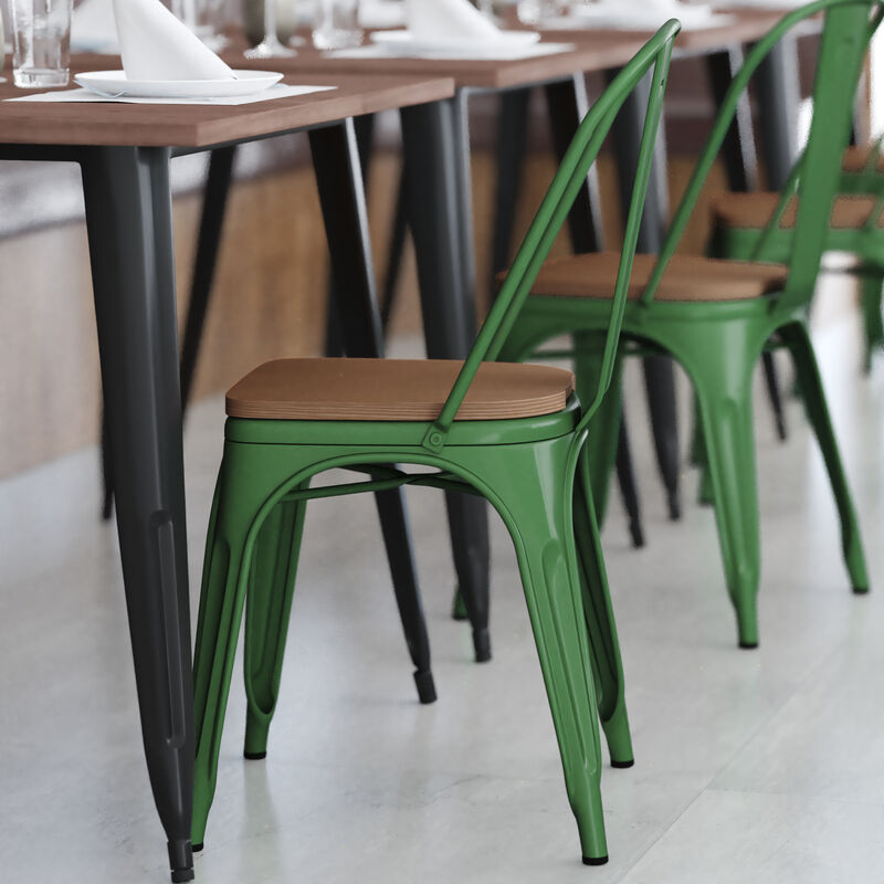 Metal Colorful Restaurant Chairs