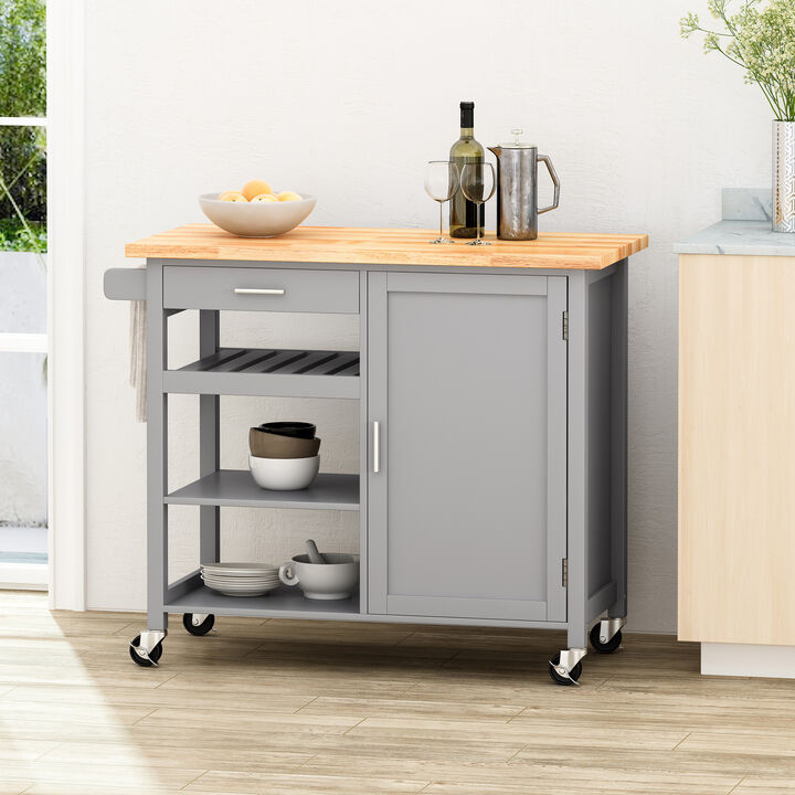 Merax Kitchen Island with Storage
