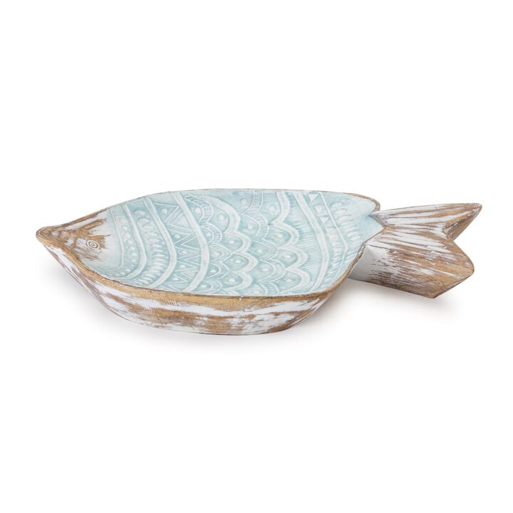 Geometric Etched Fish Bowl for Home Decor and Decorative Styling