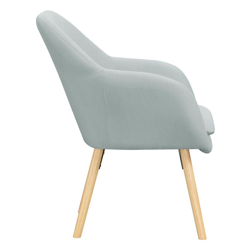 Convenience Concepts Take a Seat Charlotte Accent Chair, Sea Foam Blue Fabric