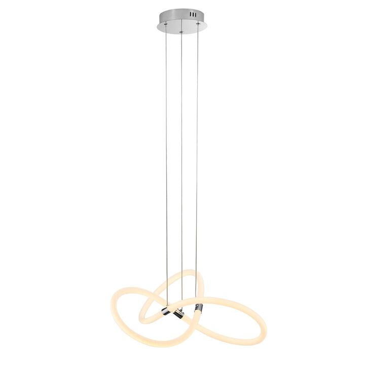 Daisy Chandelier Matte Black Silicone Integrated LED Dimmable