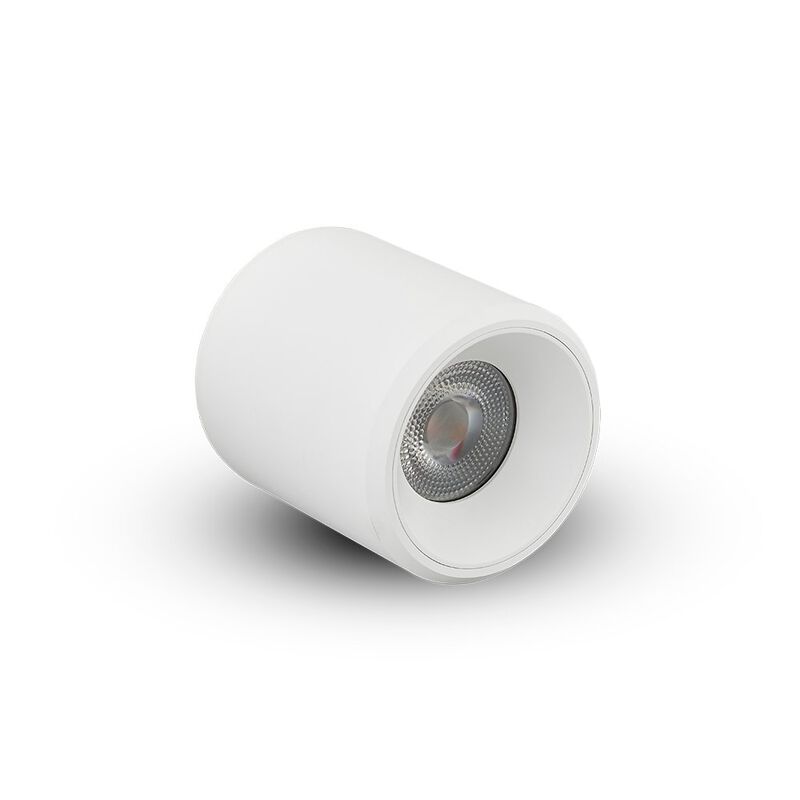 VONN Lighting Round LED Surface Mounted Downlight, Stock Item Beam Angle 33, White