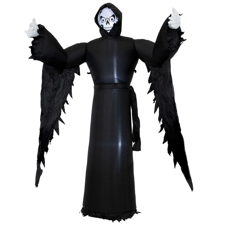 Sunnydaze 7 ft Grisly Grim Reaper Outdoor Inflatable Halloween Decoration
