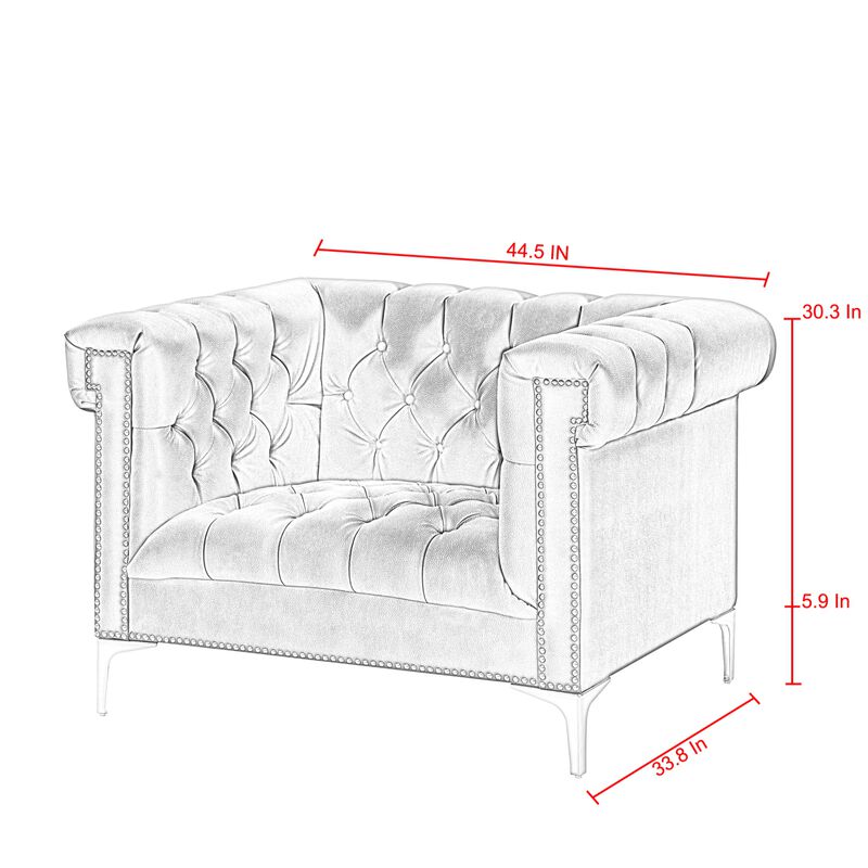 Inspired Home Clifford Leather PU Club Chair