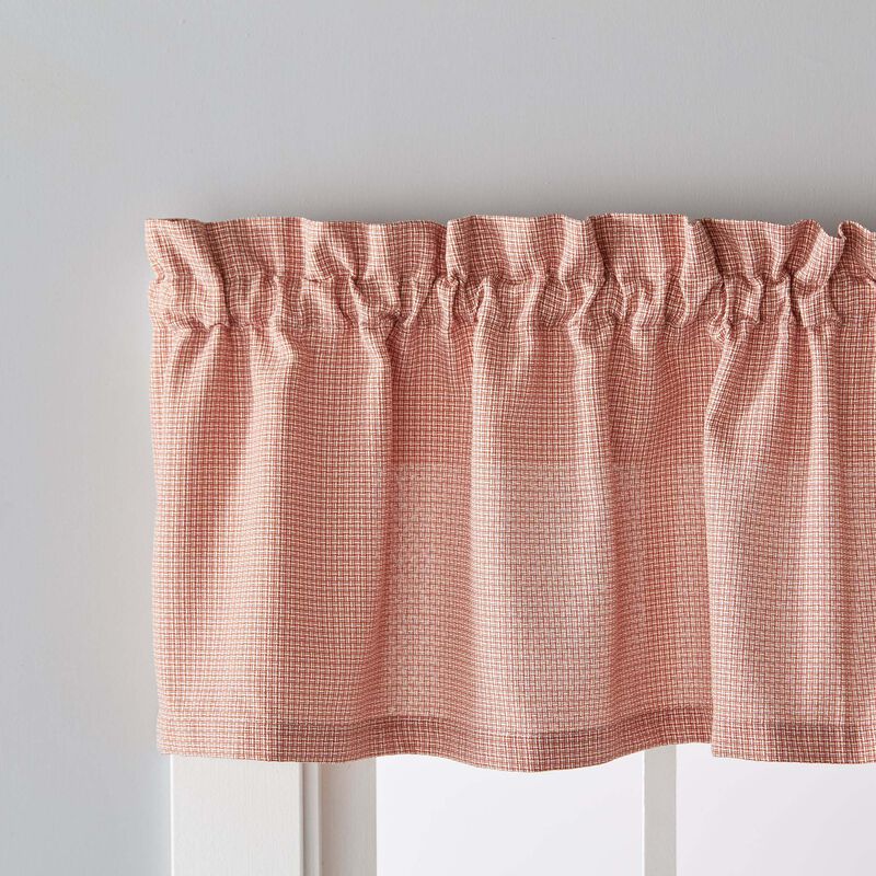 Saturday Knight Ltd Nelson Versatile Tailored Window Valance - 58x13", Rust
