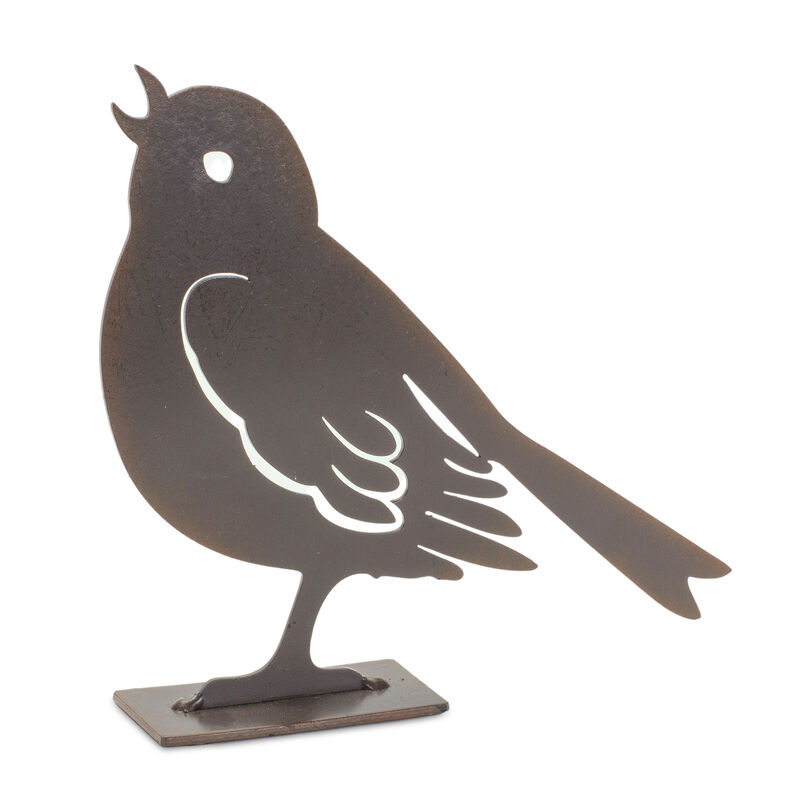Set of 4 Decorative Bird Statues for Garden, Yard, and Outdoor Décor