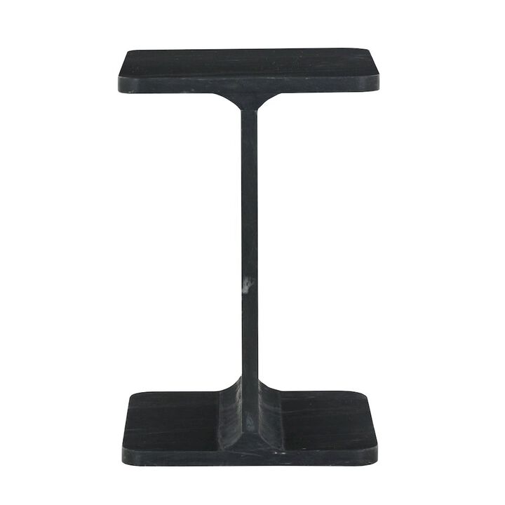 Jofran Enzo Luxury Genuine Solid Marble Icon End Table