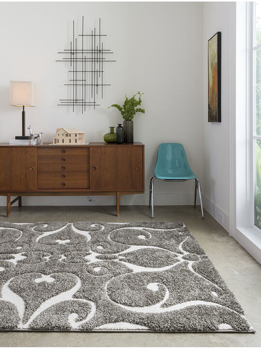 Enchant EN07 Smoke 18" x 18" Sample Rug