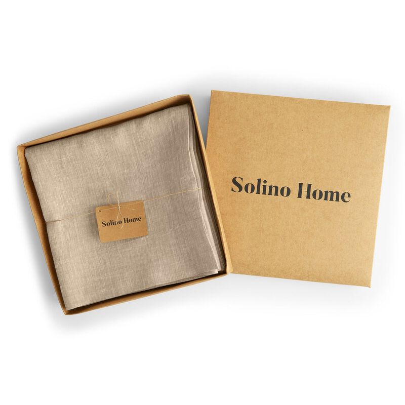 Solino Home 100% Pure Linen Curtain | Linen for Thanksgiving, Christmas