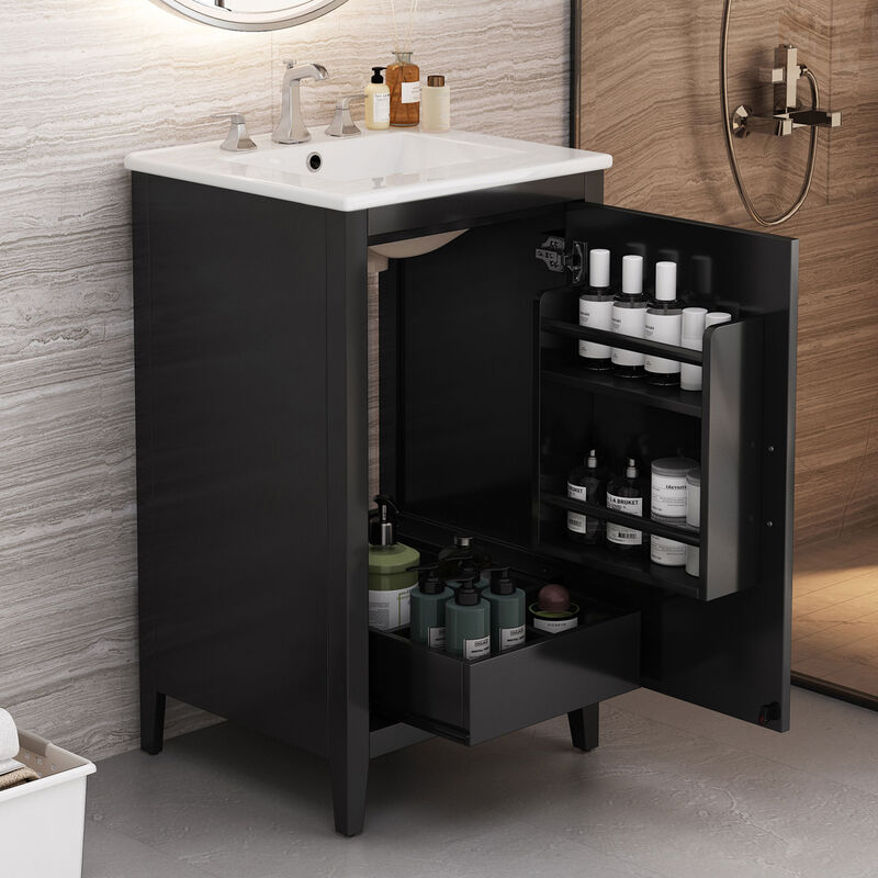 Merax 20.3" Bathroom Vanity with Sink and Soft-closing Door