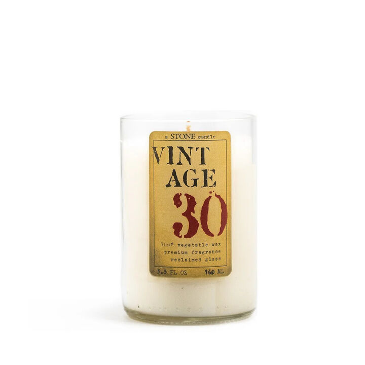 Reclaimed Bottle Candle - Vintage