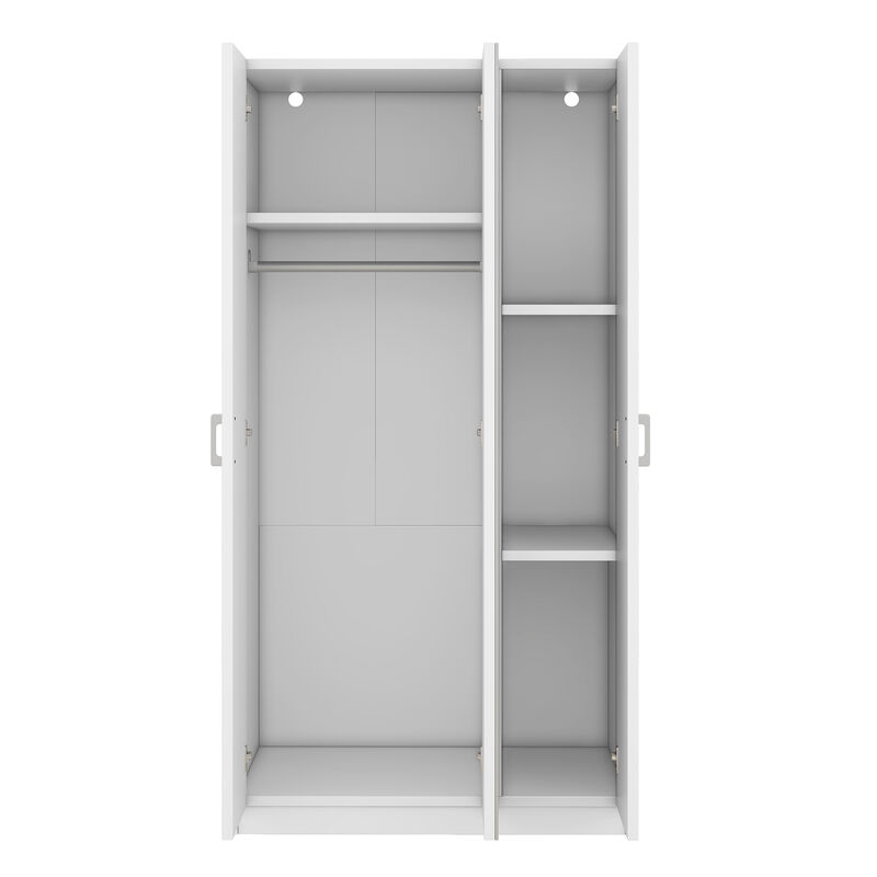 Merax 3 Door Wardrobe with Mirror
