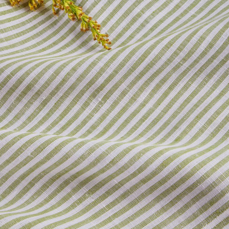 Solino Home 100% Pure Linen Tablecloth | Narrow Stripe