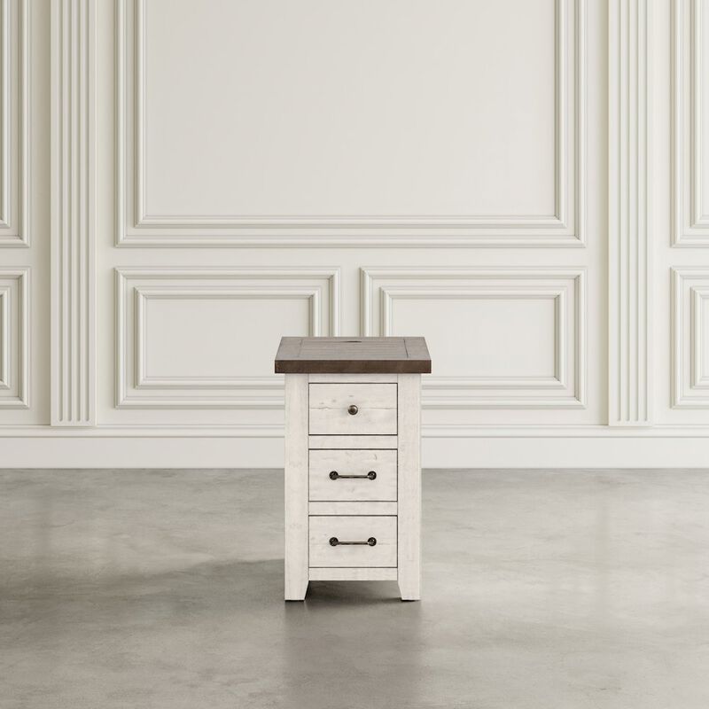 Jofran Harris USB Charging Chairside Table