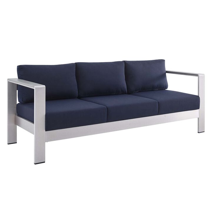 Modway - Shore Sunbrella® Fabric Aluminum Outdoor Patio Sofa
