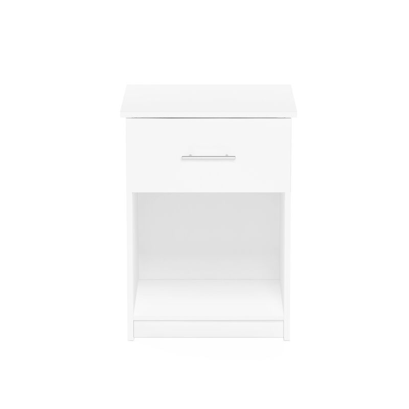Furinno Tidur Nightstand, Solid White