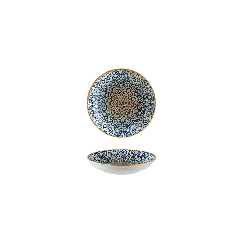 Alhambra dia.6" h:1.5" 11 oz. Round Decorated Porcelain Bowl (Set of 4)